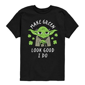 Boys 8-20 Star Wars Yoda Make Green Look Good I Do Graphic Tee