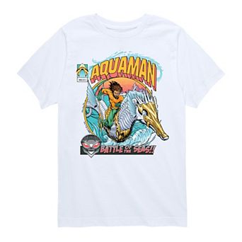 Boys 8-20 Aquaman Comic Cover Graphic Tee
