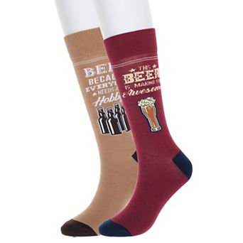 Men's Twisted Toes 2-Pack Humor Novelty Socks
