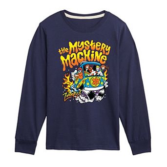 Boys 8-20 Scooby Doo The Mystery Machine Racing Long Sleeve Graphic Tee