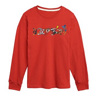 Boys 8-20 Looney Tunes Group Long Sleeve Graphic Tee
