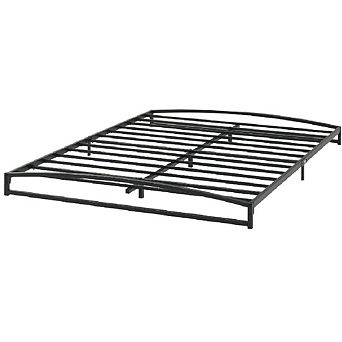 Low Profile Bed Frame, Heavy Duty 6-Inch Metal Platform with Steel Slats, Noise Free