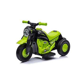 6V Kids Ride-On Bubble Motorcycle with LED Headlight,Music,3 Wheels,Forward/ReverseFun Electric Toy