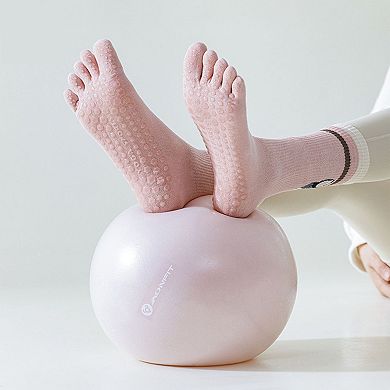 1 Pair Animal Face Toe Socks with Anti-Slip Grip Bottom and Cartoon Embroidery