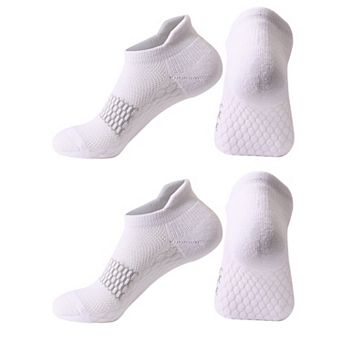 Women's 2-Pair Set Low-Cut Athletic Socks with Honeycomb Mesh Ventilation Arch Compression