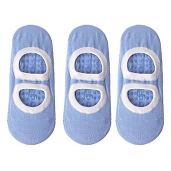 3-Pair Anti-Slip Ballet Grip Socks with Elastic Strap for Yoga, Pilates, and Barre