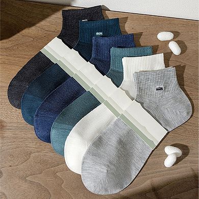 Men's 6pk Summer Breathable Mesh Ankle Socks