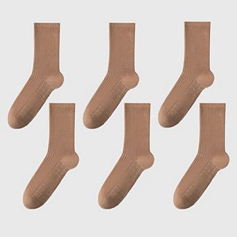 6 pk Men's Crew Socks with Non - Slip Sole