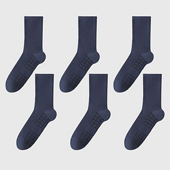 6 pk Men's Crew Socks with Non - Slip Sole