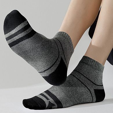 Men's 6pk Striped Ankle Socks