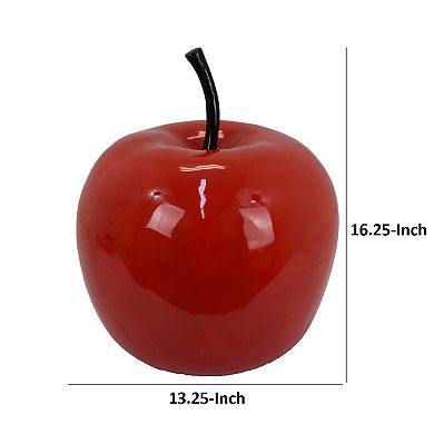 Masu Tabletop Accent Decor, Apple Design, Resin Body