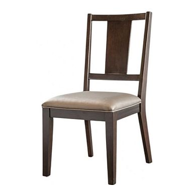 Witzy Side Dining Chair Set of 2, Solid Poplar Wood