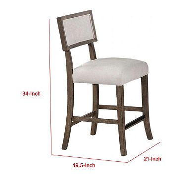 Asten Side Dining Chair Set of 2, Curved Back, Dark Walnut Brown, Gray Seat