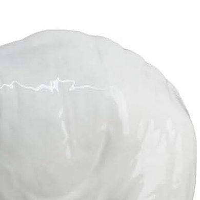 Accent Table Decoration, Elephant Design, 18 Inch White Ceramic Body