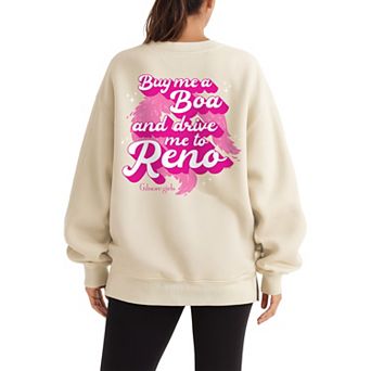 Women's Gilmore Girls Graphic Oversized Fleece Crew Sweatshirt