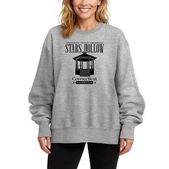 Women's Gilmore Girls Stars Hollow Oversized Fleece Crew Sweatshirt