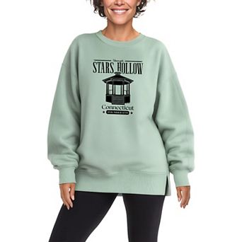 Women's Gilmore Girls Stars Hollow Oversized Fleece Crew Sweatshirt