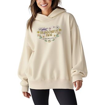 Women's Gilmore Girls Dragonfly Inn Oversized Fleece Hoodie Sweatshirt
