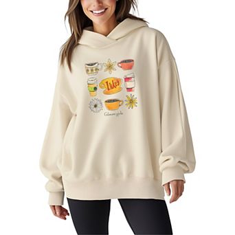 Women's Gilmore Girls Luke's Coffee Oversized Fleece Hoodie Sweatshirt