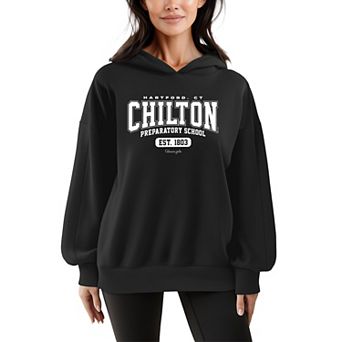Women's Gilmore Girls Chilton Preparatory School Oversized Fleece Hoodie Sweatshirt
