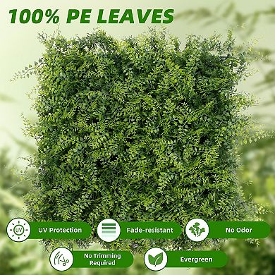 Artificial Hedge Panels Greenery Wall for Outdoor Wedding Garden Decor