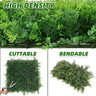 Artificial Hedge Panels Greenery Wall for Outdoor Wedding Garden Decor