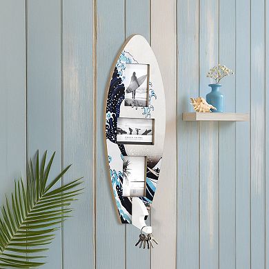 American Art Décor Surfboard 3-Photo Collage Wall Decor