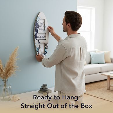 American Art Décor Surfboard 3-Photo Collage Wall Decor