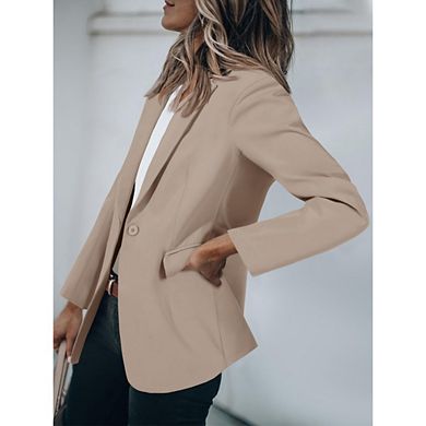 Blazers for Women Business Casual Outfits Fall Open Front Long Sleeve Suit Jackets Work Clothes