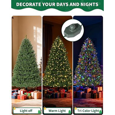 Garvee Premium Unlit Artificial Christmas Tree - Realistic Hinged Design