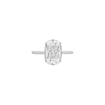 PRIMROSE Sterling Silver Cubic Zirconia Baguette Ring