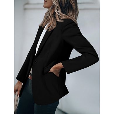 Blazers for Women Business Casual Outfits Fall Open Front Long Sleeve Suit Jackets Work Clothes