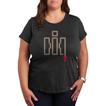 Plus Size Case IH Logo Tractor Tracks Short Sleeve Graphic Tee