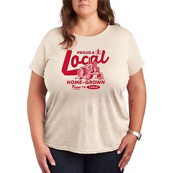 Plus Size Case IH Proud & IH Local Home-Grown Farm To Table Graphic Tee