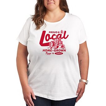 Plus Size Case IH Proud & IH Local Home-Grown Farm To Table Graphic Tee