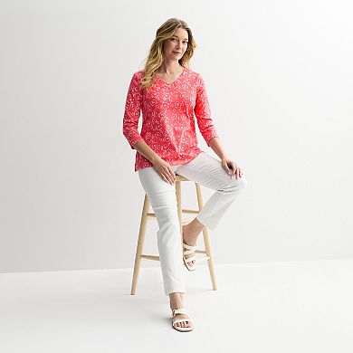 Women's Croft & Barrow® V-Neck Tunic