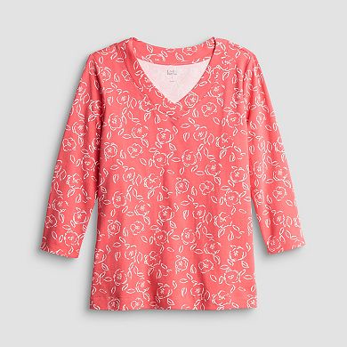 Women's Croft & Barrow® V-Neck Tunic