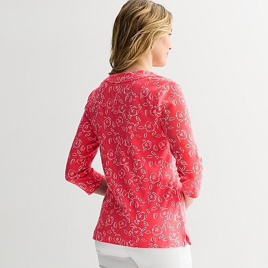 Women's Croft & Barrow® V-Neck Tunic
