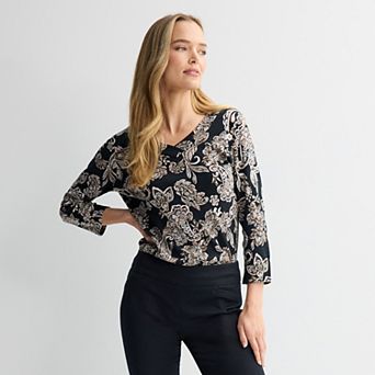Women's Croft & Barrow® V-Neck Tunic