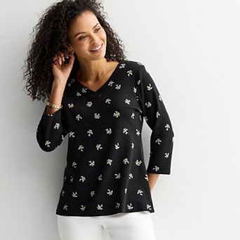 Women's Croft & Barrow® V-Neck Tunic