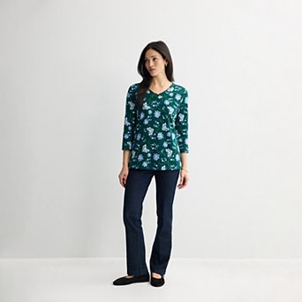 Women's Croft & Barrow® V-Neck Tunic
