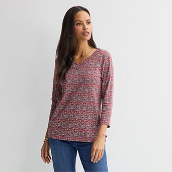 Women's Croft & Barrow® V-Neck Tunic