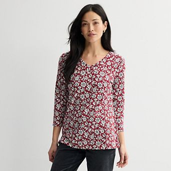 Women's Croft & Barrow® V-Neck Tunic