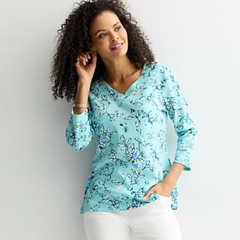 Women's Croft & Barrow® V-Neck Tunic