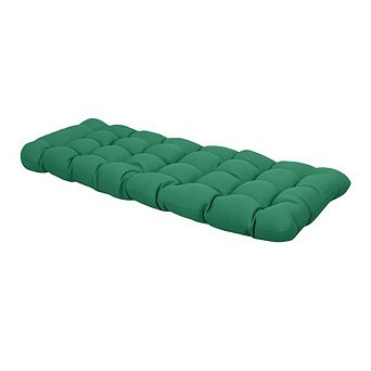 Blazing Needles 74-inch by 19-inch Squared Outdoor Solid Polyester Tufted Chaise Lounge Cushion