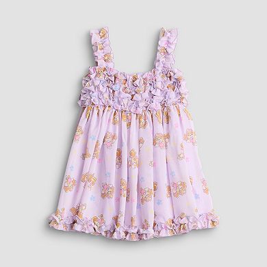 Toddler Girl Chiffon Dress with Ruffles