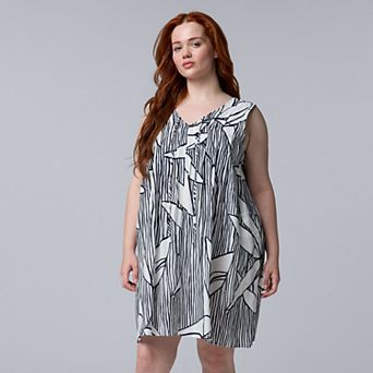 Plus Size Simply Vera Vera Wang Woven Chemise Nightgown