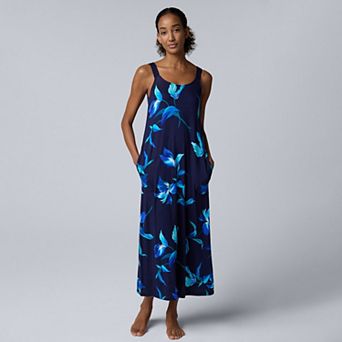 Women's Simply Vera Vera Wang Cozy Maxi Chemise