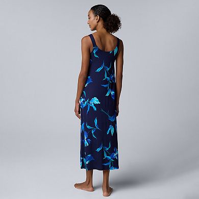 Women's Simply Vera Vera Wang Cozy Maxi Chemise