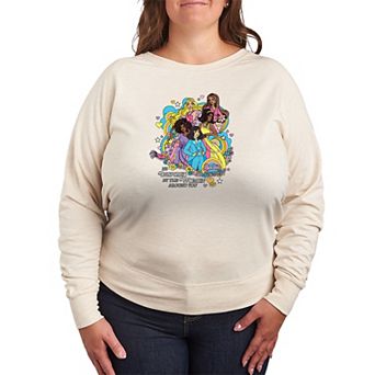 Plus Size Barbie Be Inspired By The Women Around You French Terry Long Sleeve Tee